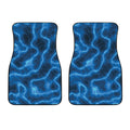Blue Plasma Print Front Car Floor Mats