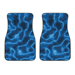 Blue Plasma Print Front Car Floor Mats
