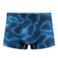 Blue Plasma Print Men's Boxer Briefs
