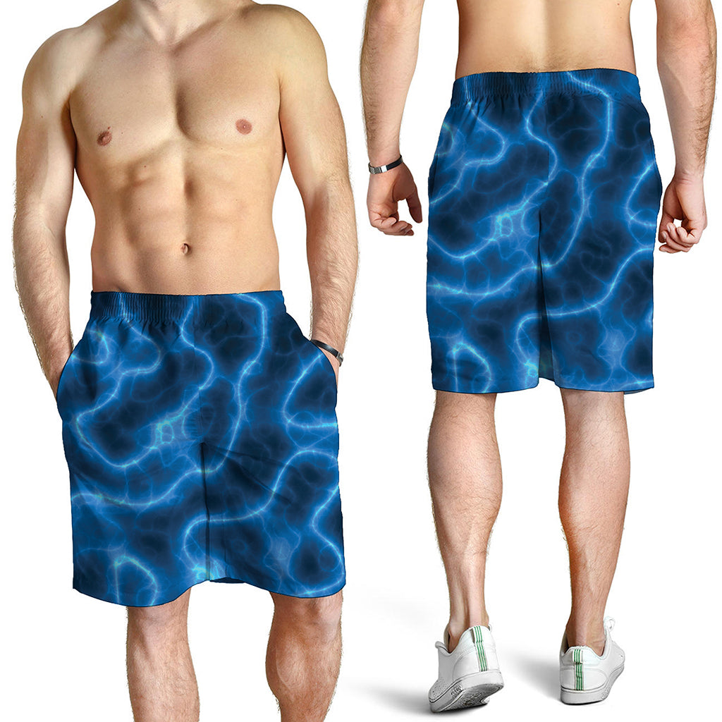 Blue Plasma Print Men's Shorts