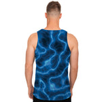 Blue Plasma Print Men's Tank Top