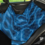 Blue Plasma Print Pet Car Back Seat Cover
