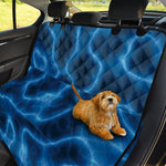 Blue Plasma Print Pet Car Back Seat Cover