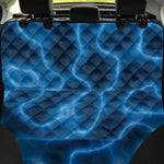 Blue Plasma Print Pet Car Back Seat Cover