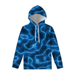 Blue Plasma Print Pullover Hoodie