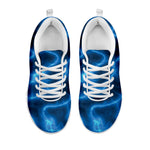 Blue Plasma Print White Sneakers