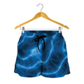 Blue Plasma Print Women's Shorts