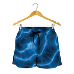 Blue Plasma Print Women's Shorts