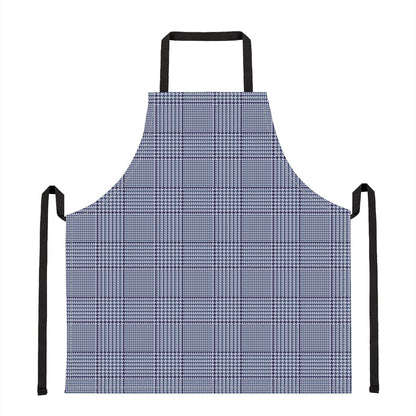 Blue Prince of Wales Check Print Apron