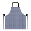 Blue Prince of Wales Check Print Apron