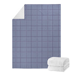 Blue Prince of Wales Check Print Blanket