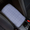 Blue Prince of Wales Check Print Car Center Console Cover