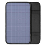 Blue Prince of Wales Check Print Car Center Console Cover