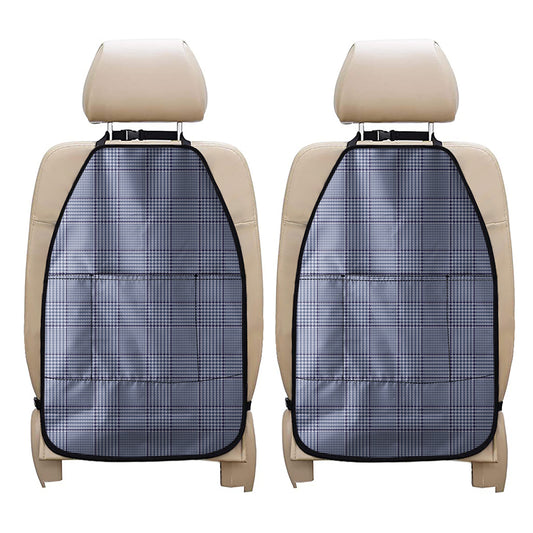 Blue Prince of Wales Check Print Car Seat Organizers