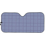 Blue Prince of Wales Check Print Car Sun Shade