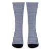 Blue Prince of Wales Check Print Crew Socks