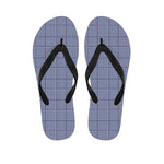 Blue Prince of Wales Check Print Flip Flops
