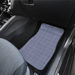 Blue Prince of Wales Check Print Front and Back Car Floor Mats