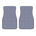 Blue Prince of Wales Check Print Front Car Floor Mats