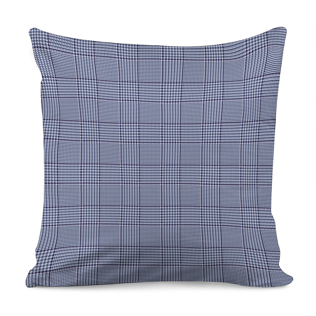 Blue Prince of Wales Check Print Pillow Cover