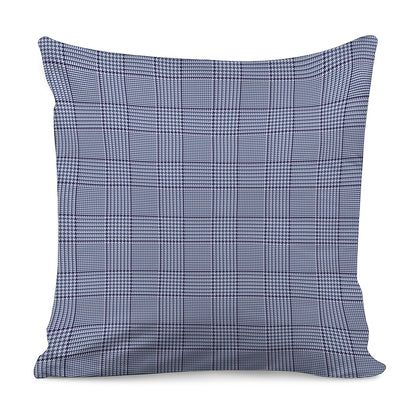 Blue Prince of Wales Check Print Pillow Cover