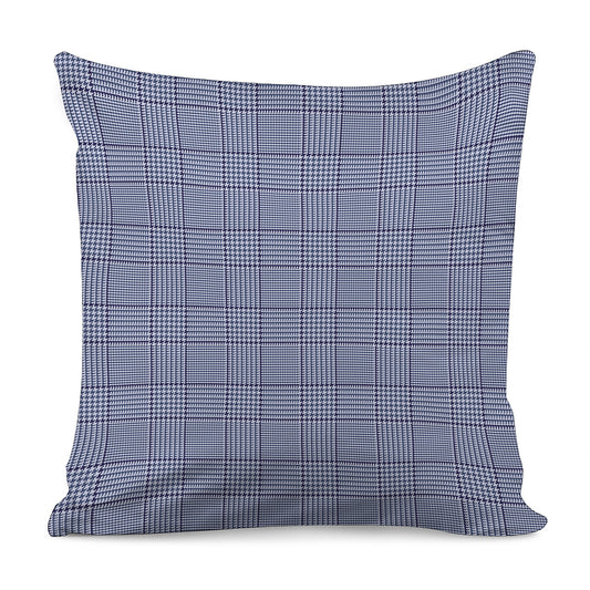 Blue Prince of Wales Check Print Pillow Cover