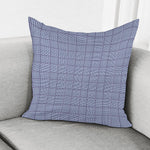 Blue Prince of Wales Check Print Pillow Cover