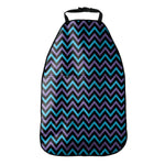 Blue Purple And Black Chevron Print Car Seat Organizers