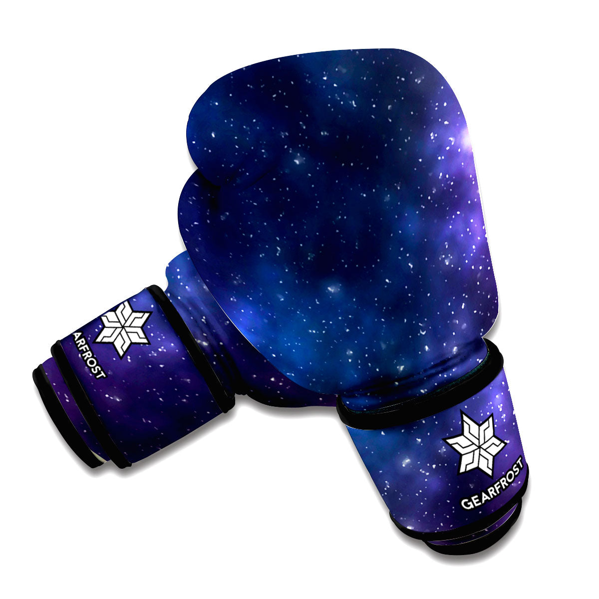 Blue Purple Cosmic Galaxy Space Print Boxing Gloves