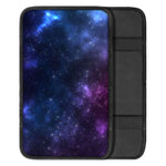 Blue Purple Cosmic Galaxy Space Print Car Center Console Cover