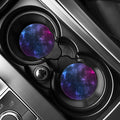Blue Purple Cosmic Galaxy Space Print Car Coasters