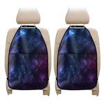 Blue Purple Cosmic Galaxy Space Print Car Seat Organizers