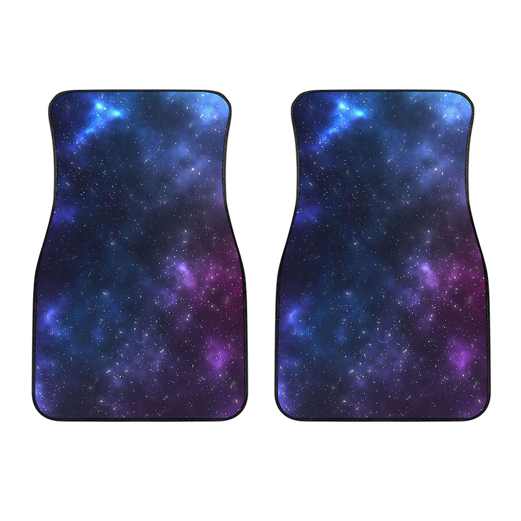 Blue Purple Cosmic Galaxy Space Print Front Car Floor Mats