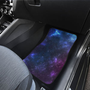 Blue Purple Cosmic Galaxy Space Print Front Car Floor Mats