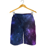 Blue Purple Cosmic Galaxy Space Print Men's Shorts