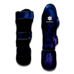 Blue Purple Cosmic Galaxy Space Print Muay Thai Shin Guard