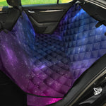 Blue Purple Cosmic Galaxy Space Print Pet Car Back Seat Cover