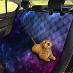 Blue Purple Cosmic Galaxy Space Print Pet Car Back Seat Cover