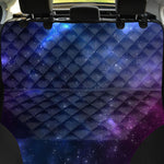 Blue Purple Cosmic Galaxy Space Print Pet Car Back Seat Cover