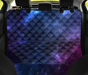 Blue Purple Cosmic Galaxy Space Print Pet Car Back Seat Cover