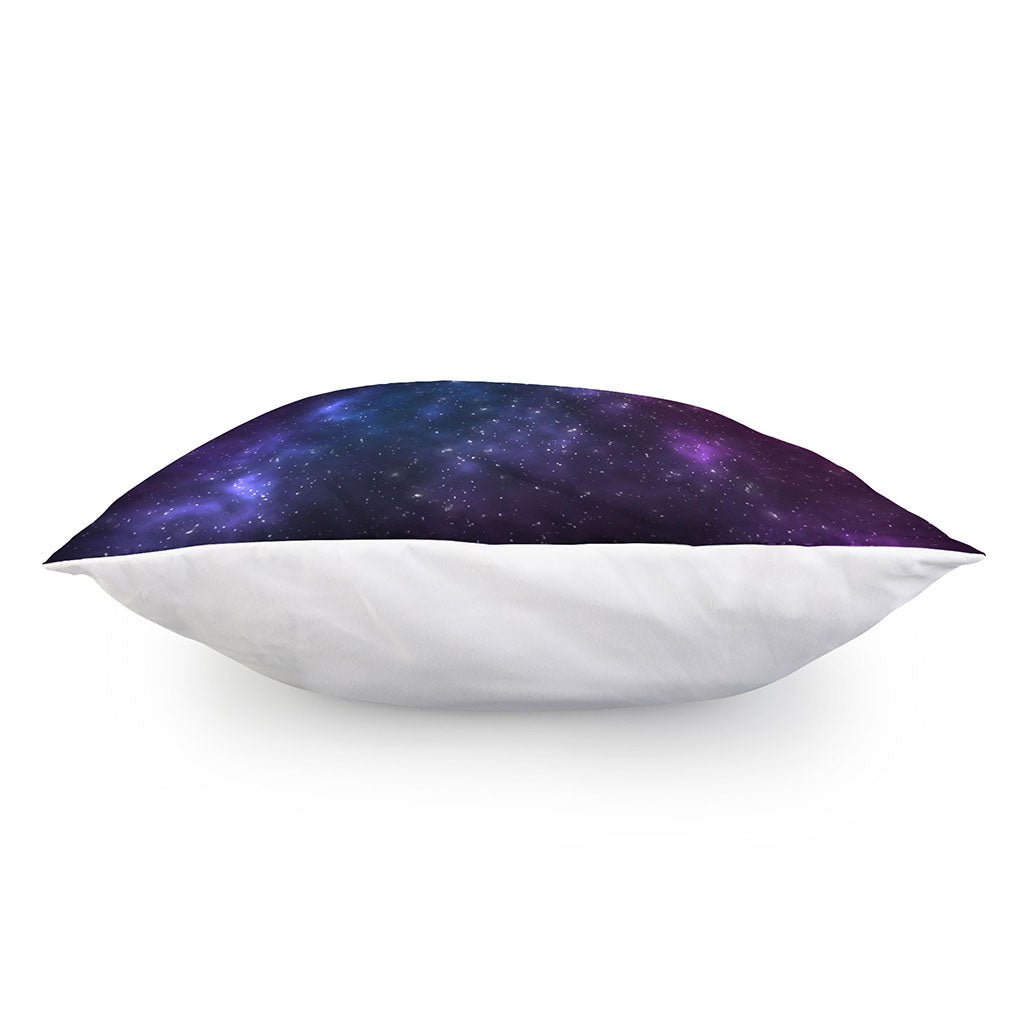 Blue Purple Cosmic Galaxy Space Print Pillow Cover