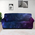Blue Purple Cosmic Galaxy Space Print Sofa Cover