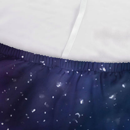 Blue Purple Cosmic Galaxy Space Print Sofa Cover