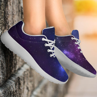 Blue Purple Cosmic Galaxy Space Print Sport Shoes GearFrost