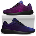 Blue Purple Cosmic Galaxy Space Print Walking Shoes