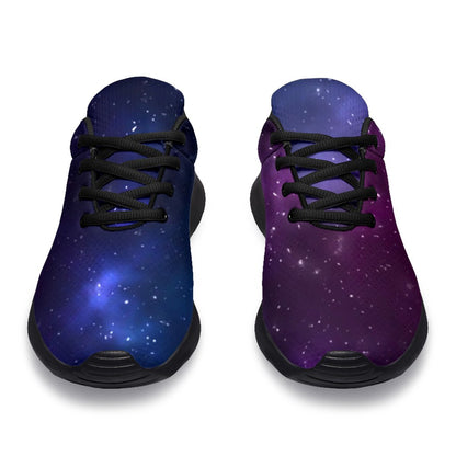 Blue Purple Cosmic Galaxy Space Print Sport Shoes GearFrost