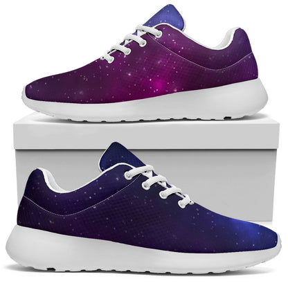 Blue Purple Cosmic Galaxy Space Print Sport Shoes GearFrost