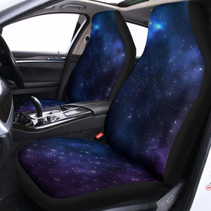 Blue Purple Cosmic Galaxy Space Print Universal Fit Car Seat Covers