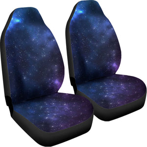 Blue Purple Cosmic Galaxy Space Print Universal Fit Car Seat Covers