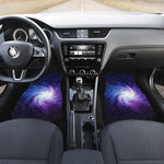 Blue Purple Spiral Galaxy Space Print Front and Back Car Floor Mats GearFrost